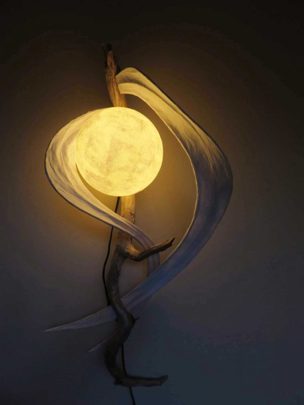 Satin Swirls | LED Nature Light Fixture 01